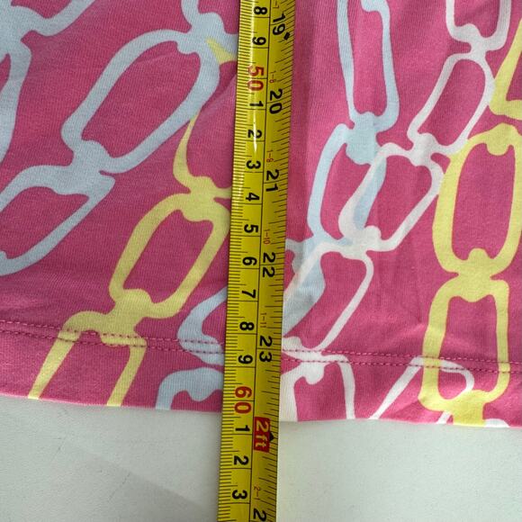 J McLaughlin Durham Ruffle Top Catalina Cloth 3/4 Sleeve Brown Cream Size XL - Picture 7 of 7